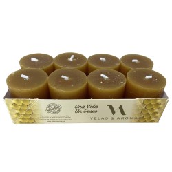 Pack 8 Velas de Miel Esotéricas 3,8x3,5cm - Velas y Aromas