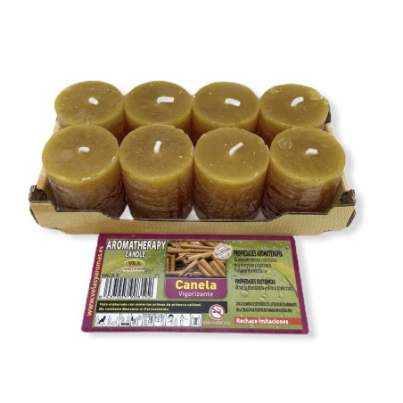 Pachet de 8 lumânări ezoterice cu scorțișoară 3,8x3,5cm - Lumânări și arome