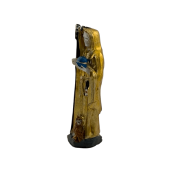 Golden Santa Muerte Resin Figur 5cm i tenn