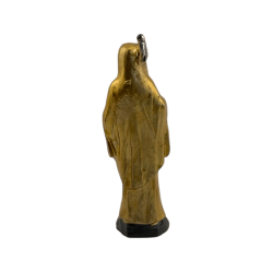 Golden Santa Muerte Resin Figur 5cm i tenn