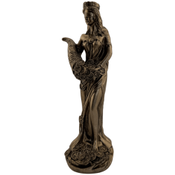 Resinfigur Lyckogudinnan 15 cm rund bas