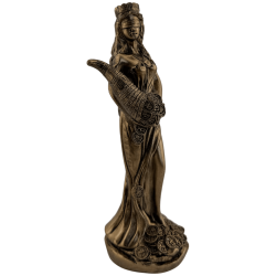 Resinfigur Lyckogudinnan 15 cm rund bas