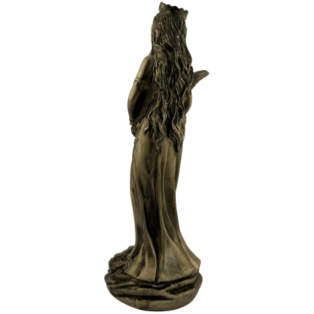 Resinfigur Lyckogudinnan 20 cm rund bas