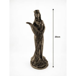 Figura Resina Diosa de la Fortuna 20cm base redonda