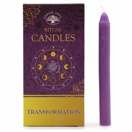 Conjunto de 10 velas moradas - Transformación - Velas mágicas hechizadas  - 5
