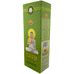 SAC Meditationsräucherstäbchen – Schachtel mit 6 sechseckigen Packungen à 20 Stäbchen, insgesamt 120 Räucherstäbchen