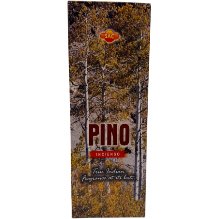 Incienso SAC Pino - Caja de 6 paquetes hexagonales de 20 barritas 120 barritas de incienso