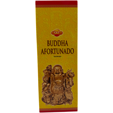 SAC Lucky Buddha Räucherstäbchen – Schachtel mit 6 sechseckigen Packungen à 20 Stäbchen, insgesamt 120 Räucherstäbchen
