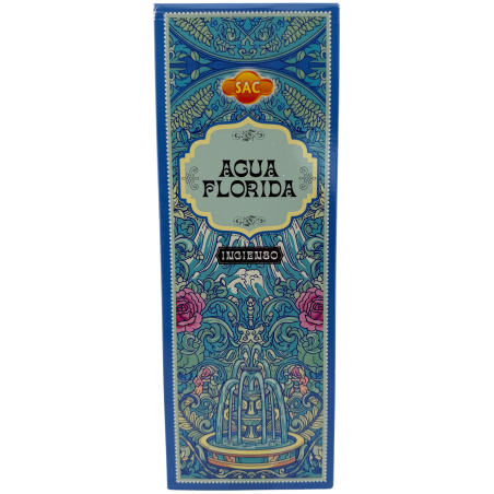 Incienso SAC Agua Florida - Caja de 6 paquetes hexagonales de 20 barritas 120 barritas de incienso