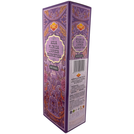 Incienso SAC Agua Florida Limpieza Energética - Caja de 6 paquetes hexagonales de 20 barritas 120 barritas de incienso