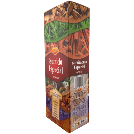 Incienso SAC Surtido Especial - Caja de 6 paquetes hexagonales de 20 barritas 120 barritas de incienso