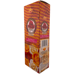 Encens SAC Rosa Mel - Caixa de 6 paquets hexagonals de 20 barretes 120 barretes d'encens