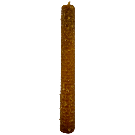 Honig-Salz-Kerze – 100 % echtes Bienenwachs – Reinigung, Absorption negativer Energien und Ausgleich