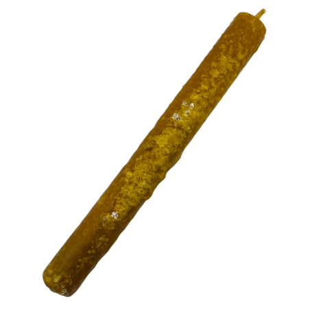 Bougie au miel et à la cascarille cubaine - 100 % cire d'abeille véritable - Douceur, protection, purification et ouverture