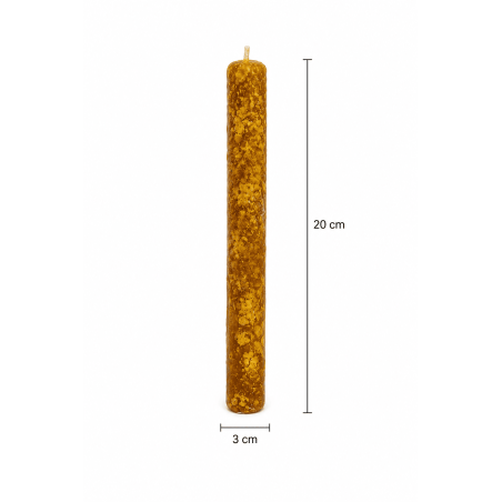 Candela al miele con cascarilla cubana - 100% cera d'api autentica - Dolcificante, protettiva, purificante e apritrice