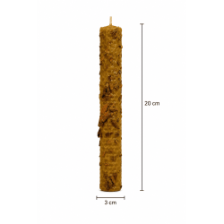 ハチミツとシナモンのキャンドル - 100%本物の蜜蝋使用 - 豊かさ、繁栄、そしてポジティブなエネルギー