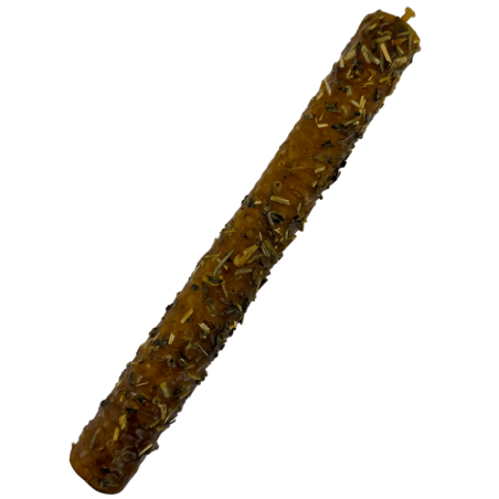Vela de Miel con Ruda - 100% Cera de Abeja Auténtica - Protección, Rompe Hechizos y Purificación