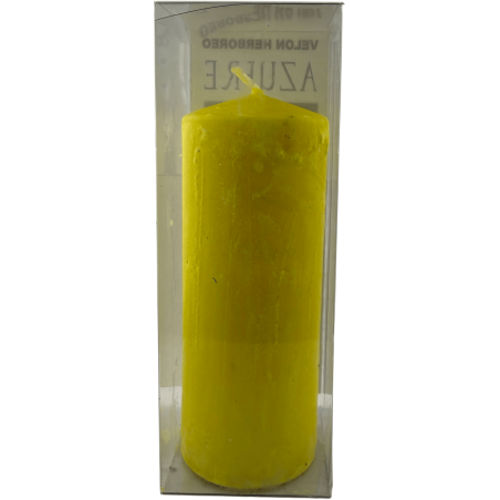 Herbal Sulfur Candle - Esoteric Candle 14x6cm - Cleanses negative thoughts and emotions