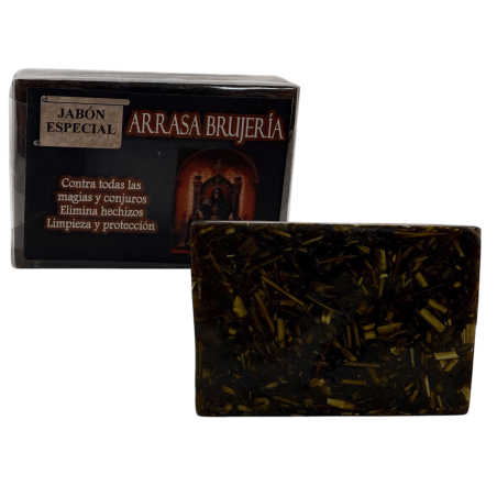 Jabón Esotérico Arrasa Brujería 120gr. - Contra todas las magias, conjuros y hechizos, limpieza, protección..