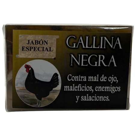 Jabón Esotérico Gallina Negra 120gr. - Contra mal de ojo, maleficios, enemigos y salaciones