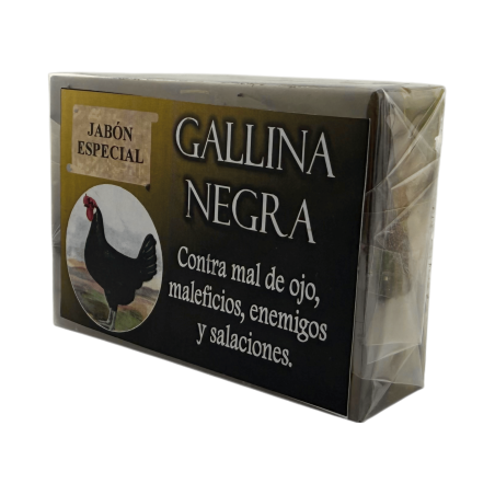 Jabón Esotérico Gallina Negra 120gr. - Contra mal de ojo, maleficios, enemigos y salaciones