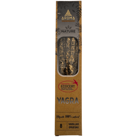 Yagra AROMA Nature Biologische Wierook - 8 stokjes, brandduur 1 uur