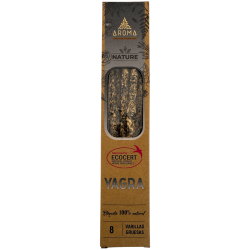 Pack 3x Incienso Orgánico Yagra AROMA Nature - 8 varillas 1h duración