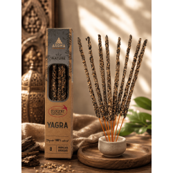عبوة من 3 أعواد بخور ياغرا AROMA ناتشر العضوي - 8 أعواد، مدة الاستخدام ساعة واحدة