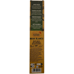 3-pack ekologisk vit myskrökelse AROMA Nature - 8 pinnar, 1 timmes varaktighet