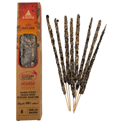 AROMA Nature Organic Incense Orange Pepper - 8 sticks 1h duration