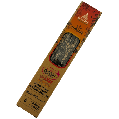 Incienso Orgánico Naranja Pimienta AROMA Nature - 8 varillas 1h duración