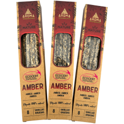 Pack 3x Incienso Orgánico Ámbar AROMA Nature -...