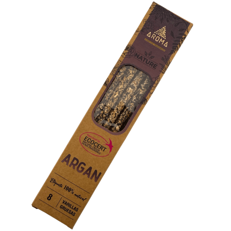 Incienso Orgánico Argán AROMA Nature - 8 varillas 1h duración
