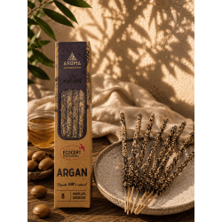 Lot de 3 encens bio à l'argan AROMA Nature - 8 bâtonnets, durée 1 heure