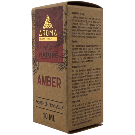 Aceite de Fragancia Ámbar Aroma Fragrances 10ml.