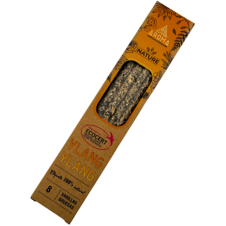 Incienso Orgánico Ylang Ylang AROMA Nature - 8 varillas 1h duración