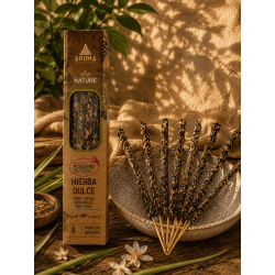 Organisk rökelselåda Sweet Herb AROMA Nature - 12 askar med 8 tjocka pinnar
