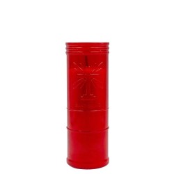 Kirchenkerze, rot, 17,5 x 6 cm, 160 g, 2 Tage haltbar