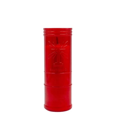 Vela de Iglesia Cirio Rojo 17,5x6cm - 160gr - 2 días