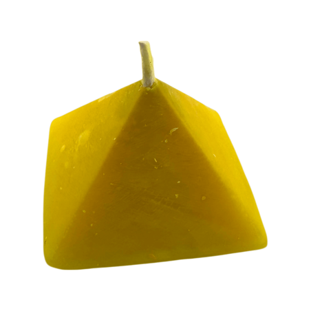 Yellow Pyramid Candle 10x10x7 - Esoteric Candle