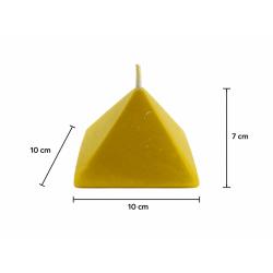 Yellow Pyramid Candle 10x10x7 - Esoteric Candle