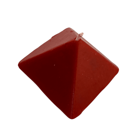 赤いピラミッドキャンドル 10x10x7 - エソテリックキャンドル