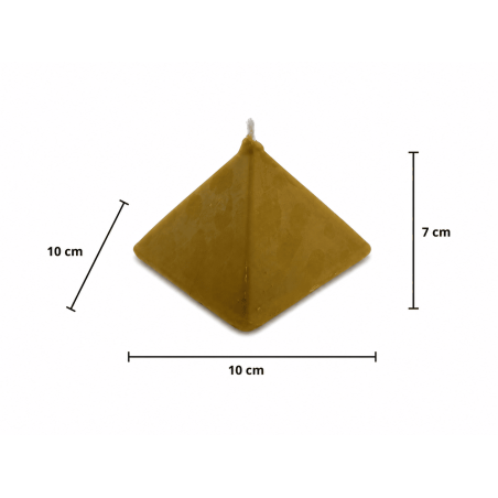 Pyramid Honungsljus 10x10x7 - Esoteriskt Ljus