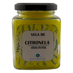 Citronella sojakaars in glazen pot 7x8cm -...