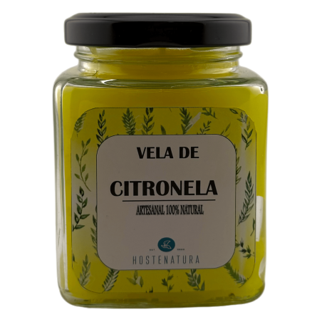 Espelma de Soja de Citronel·la en pot de vidre 7x8cm - Anti mosquits natural