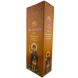 Incienso SAC San Expedito - Caja de 6 paquetes hexagonales de 20 barritas 120 barritas de incienso
