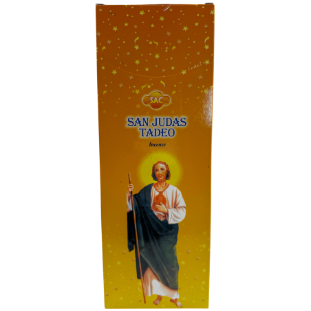 SAC Räucherstäbchen St. Judas Thaddäus - Schachtel mit 6 sechseckigen Packungen à 20 Stäbchen, 120 Räucherstäbchen