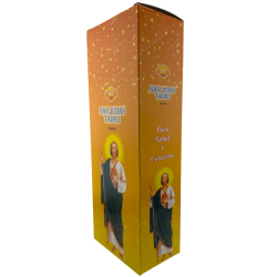 Incienso SAC San Judas Tadeo - Caja de 6 paquetes hexagonales de 20 barritas 120 barritas de incienso