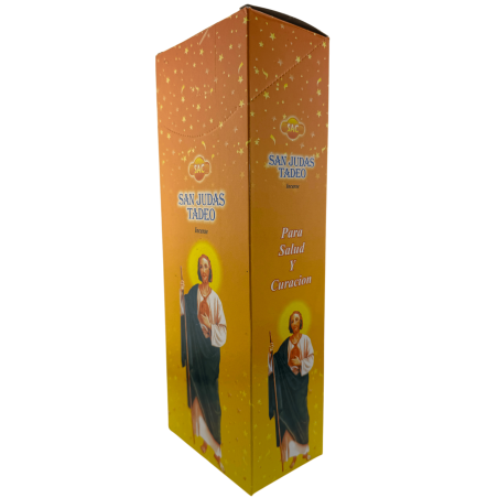 Incienso SAC San Judas Tadeo - Caja de 6 paquetes hexagonales de 20 barritas 120 barritas de incienso
