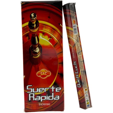 Incienso SAC Suerte Rápida - Caja de 6 paquetes hexagonales de 20 barritas 120 barritas de incienso